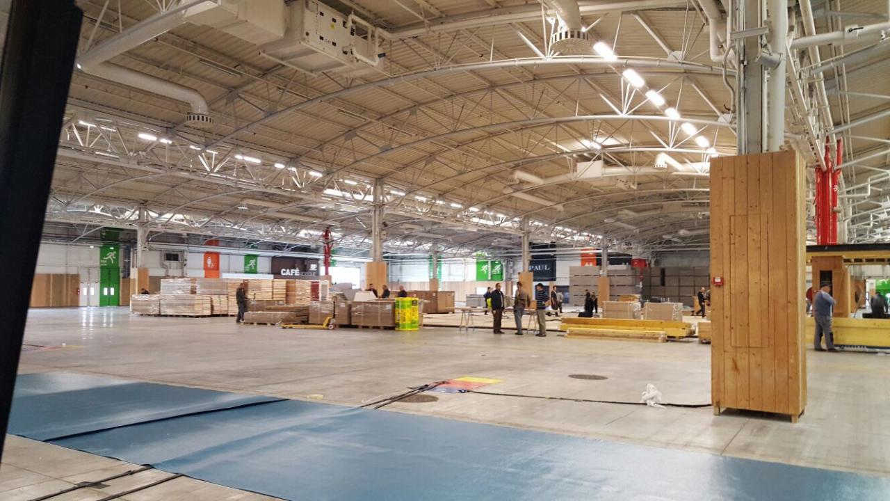 Montage EURONAVAL 2016 - Parc des expositions LE BOURGET